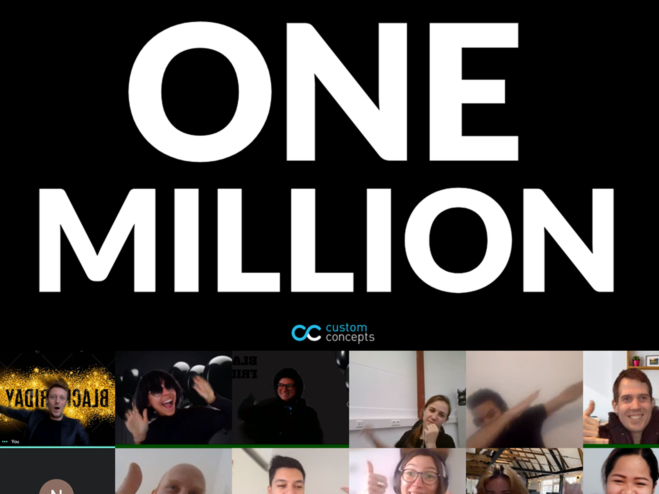 Fejring af 1 million kunder