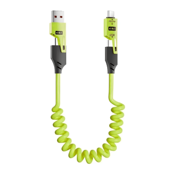 Flexkabel 4-i-1 Opladerkabel - Grøn