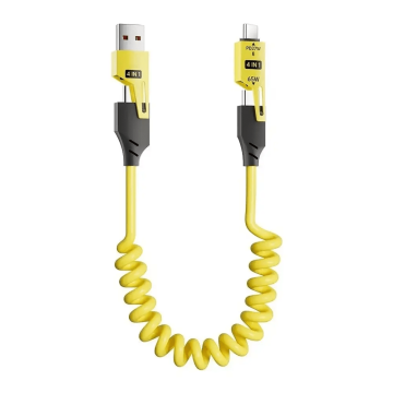 FlexCable 4-i-1 Opladerkabel - Gul