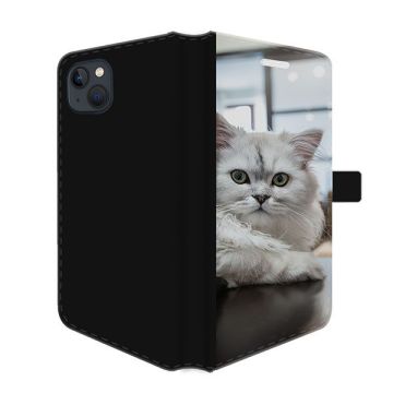 Iphone 15 Plus - Lav dit eget Tegnebogs Cover (Front Print)