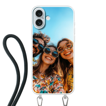 iPhone 16 Plus - Lav dit eget Cover med Snor (Crossbody)
