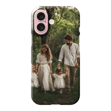 IPhone 16 - Lav dit eget Fuld Print Hard Cover