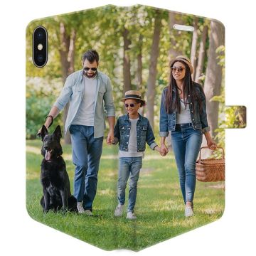 Iphone XS Max -  Lav dit eget Tegnebogs Cover (Fuld Print)