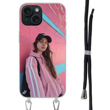 iPhone 15 - Lav dit eget Cover med Snor (Crossbody)